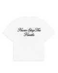 BIAŁY T-SHIRT HUSTLE