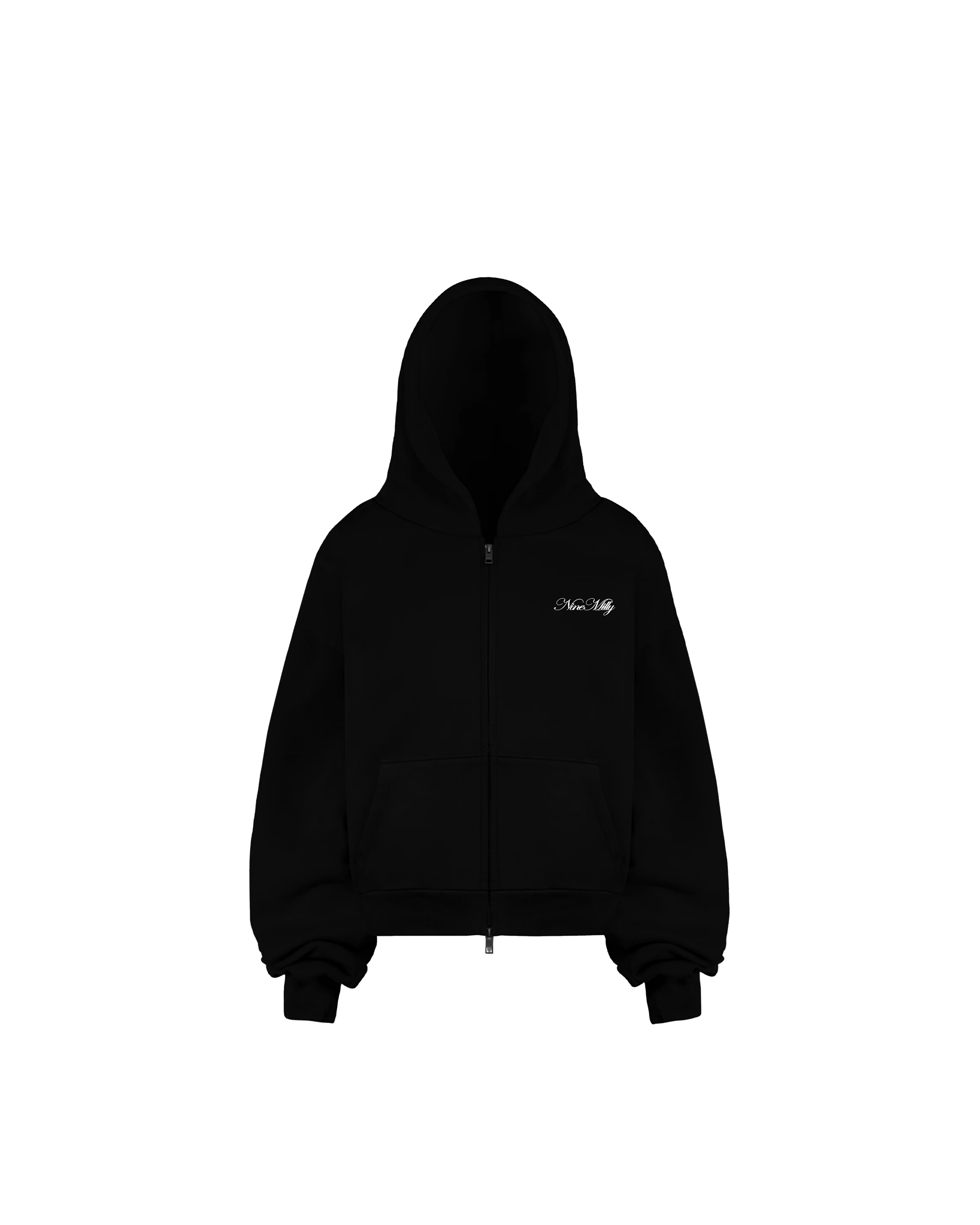 CZARNA BLUZA ZIP PREMIUM BASIC