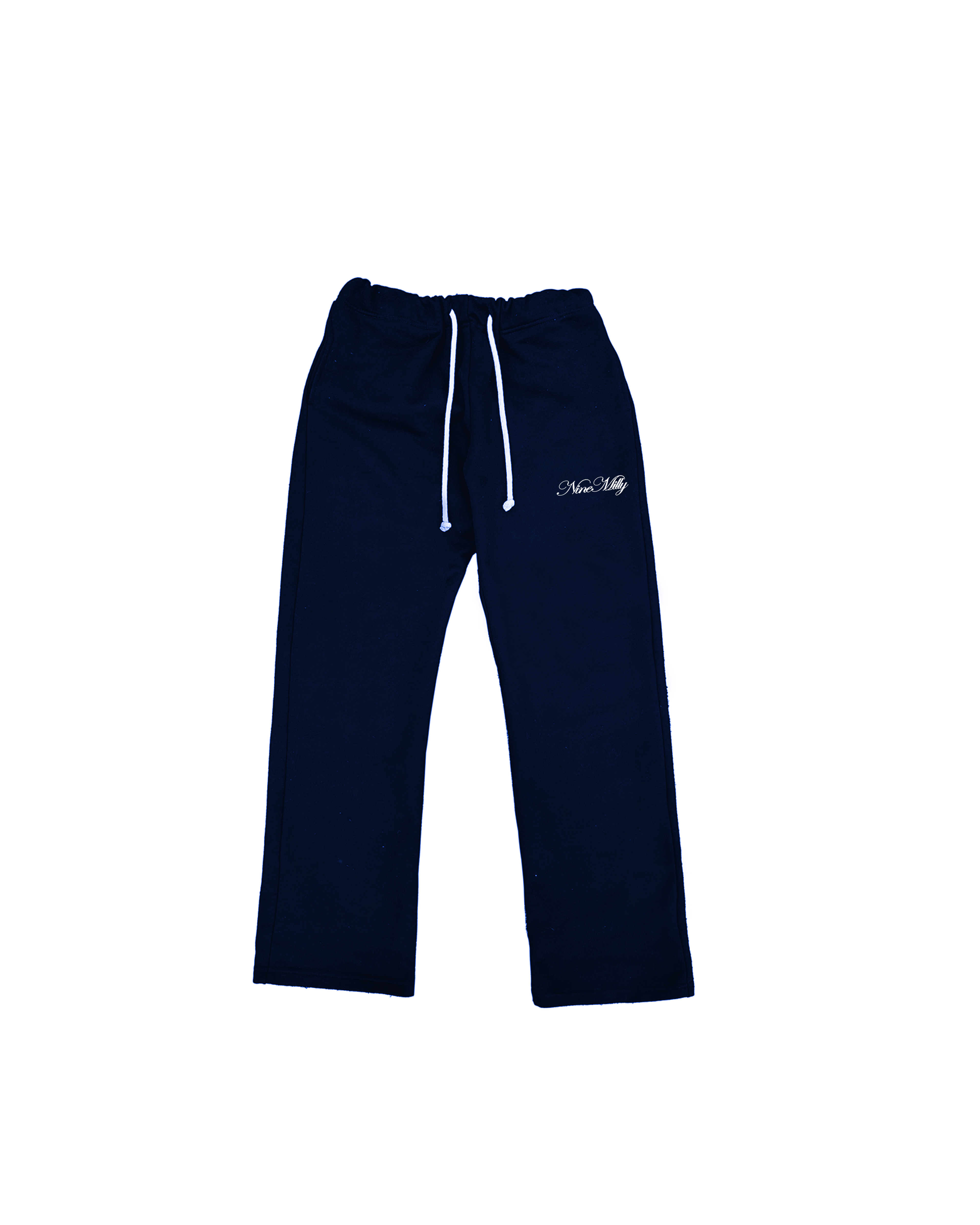 GRANATOWE FLARE PANTS PREMIUM BASIC