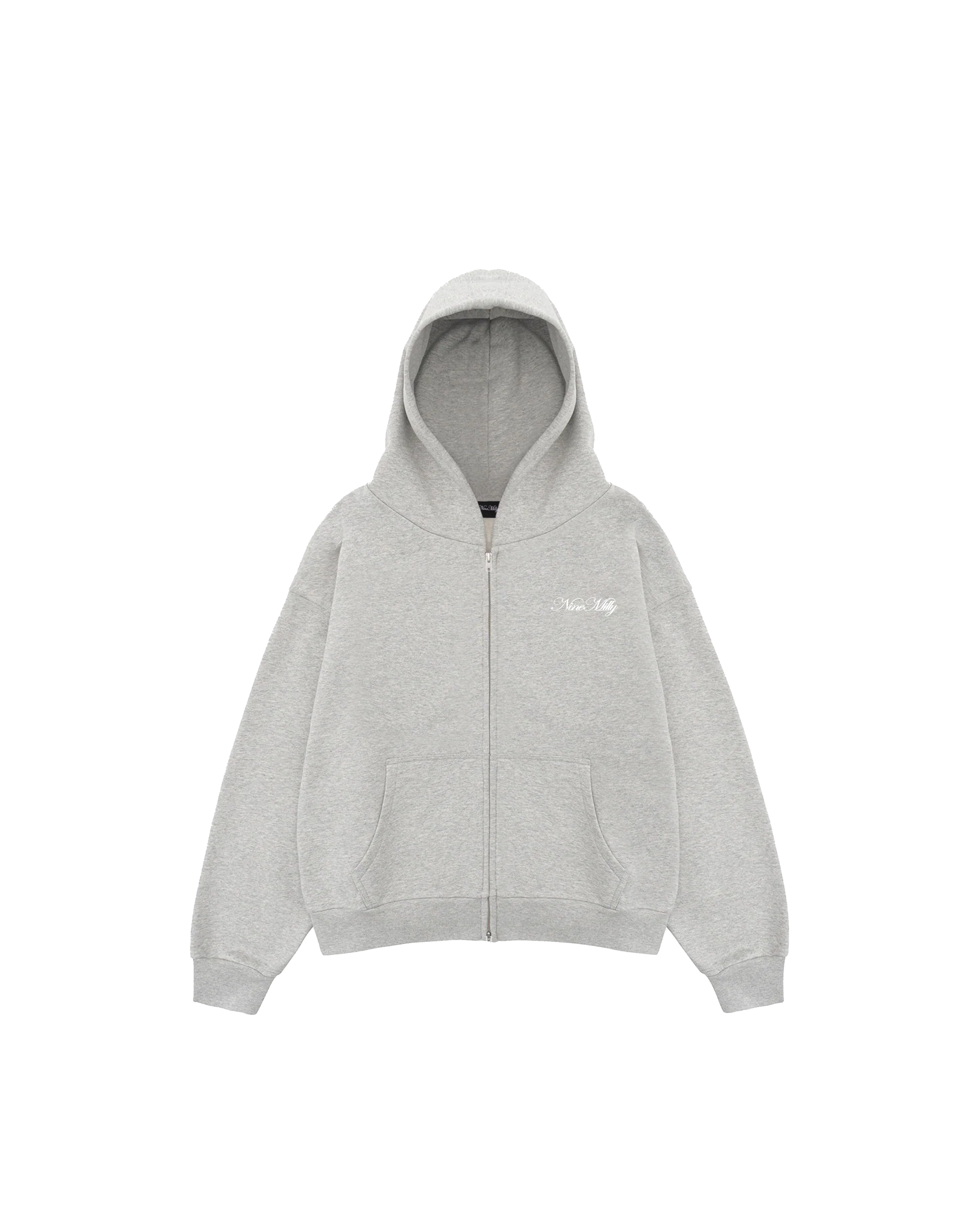 SZARA BLUZA ZIP PREMIUM BASIC